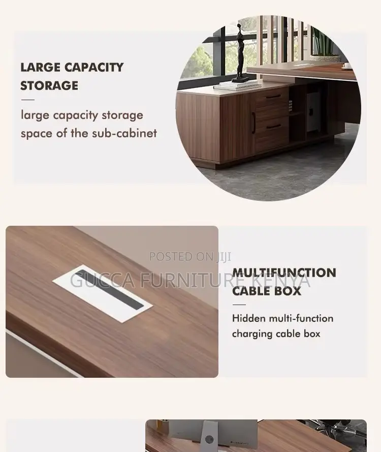 180cm Manager's Executive L-shaped Table