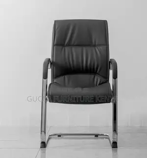 Executive Leather High-back Visitor's Chair