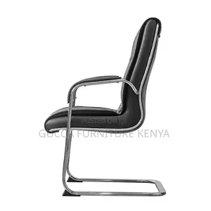 Executive Leather High-back Visitor's Chair