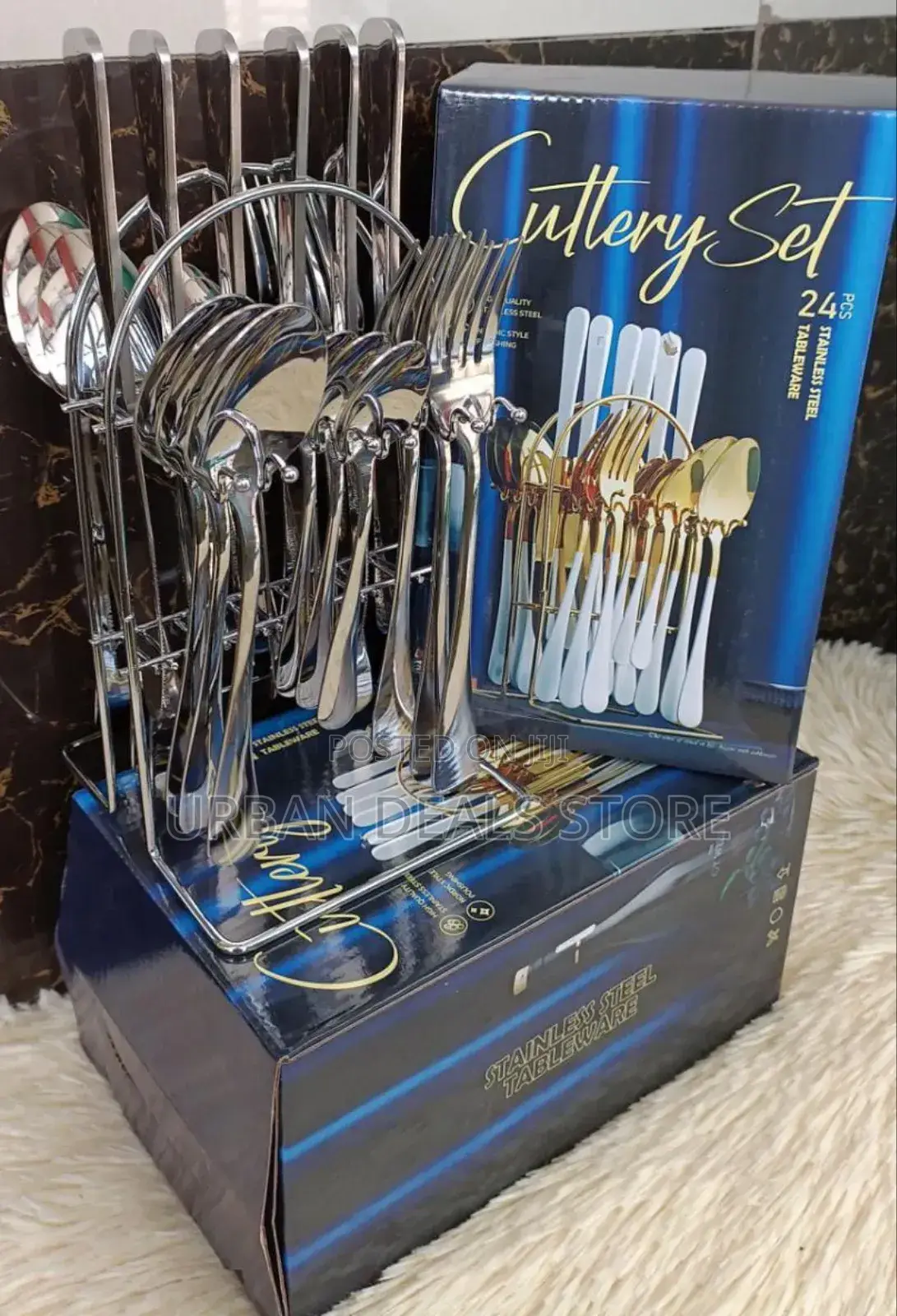 24 Pieces Stainless Cutlery Set