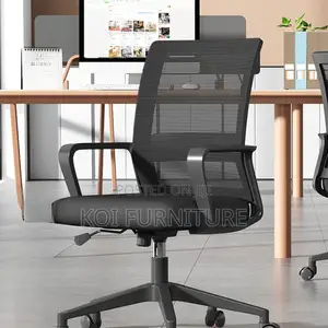 Office Chairs; Mid Backrest Ergonomic Fabric Seat