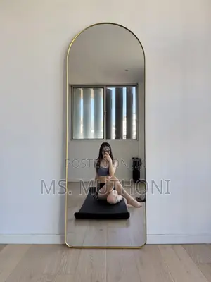 Beautiful Rectangular Mirror With Support. (160*50*7cm)