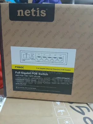 Netis Full Gigabit Ethernet Standard Poe Switch 4port