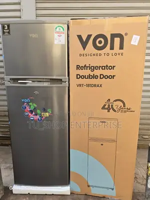 Von VRT-181drax 181l Double Door Refrigerator –