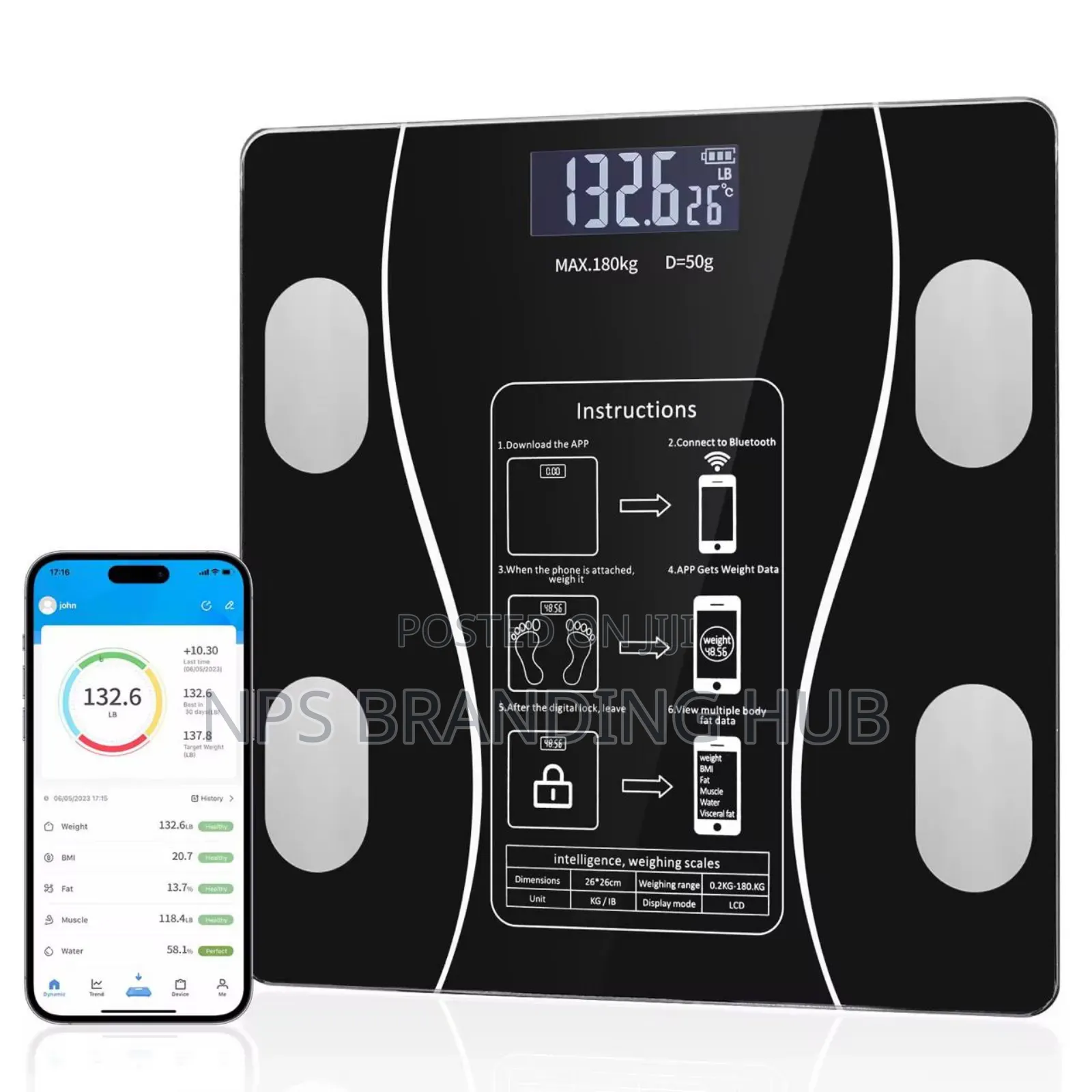 Rechargable Bluetooth Scale Zn
