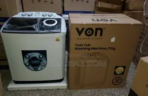 Von 11kgs Twin Tub Washing Machine White