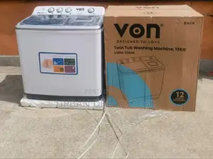 Von 13kg Twin Tub Washing Machine -White