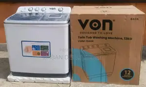Von 13kg Twin Tub Washing Machine White