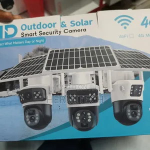Dual PTZ CCTV Camera With Solar Panel 4g Smart