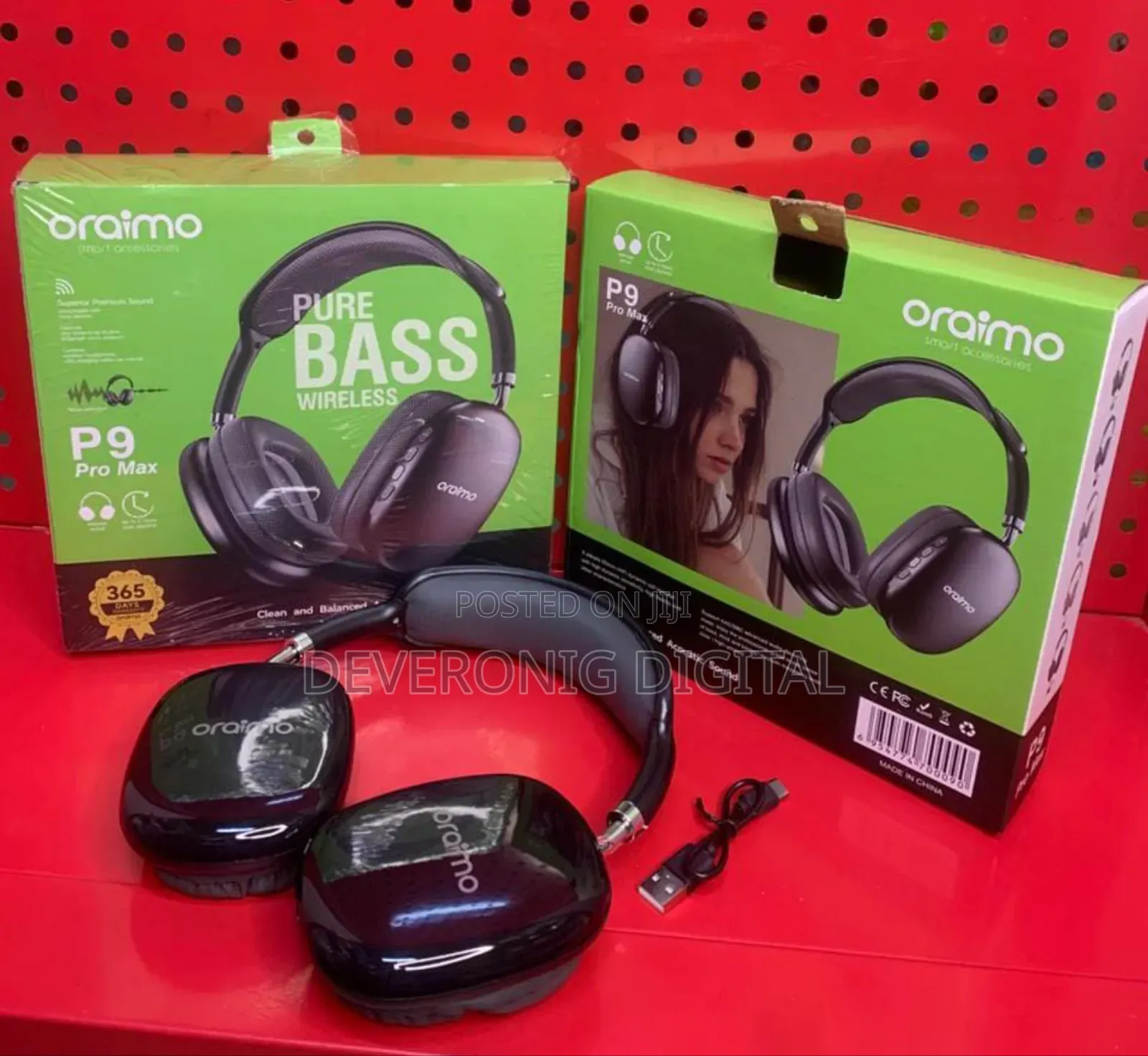 *Oraimo P9 Pro Max Generic Headphones*