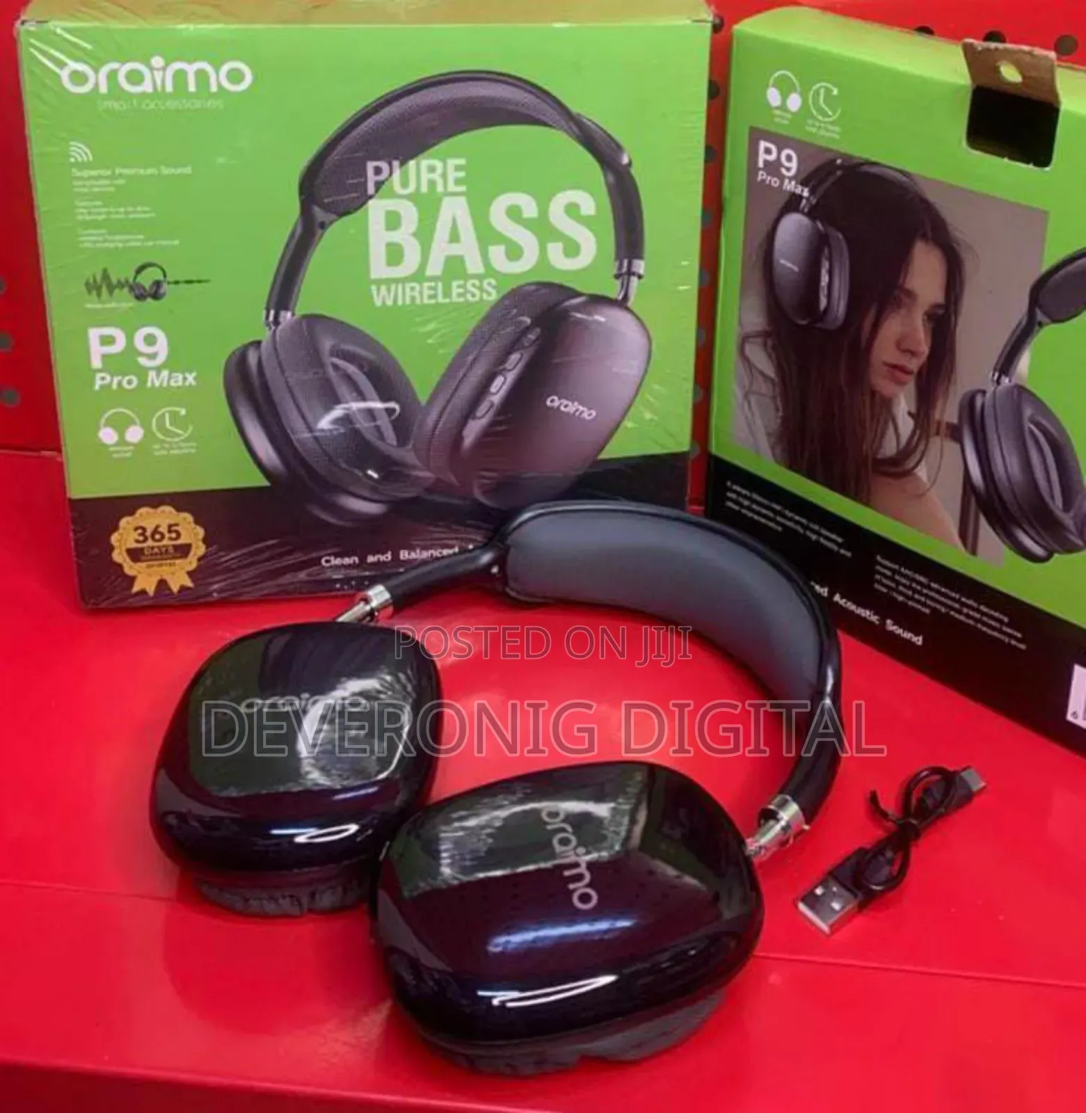 *Oraimo P9 Pro Max Generic Headphones*