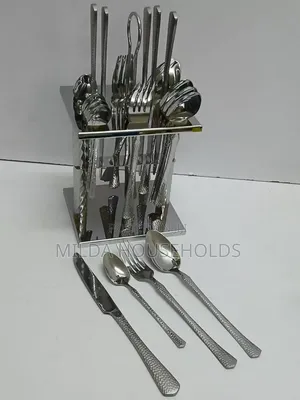 25 PCS Dining Glister Astrid Cutlery Set With Stand.