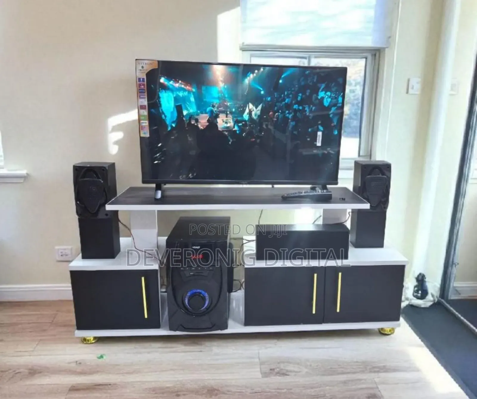 Modern Tv Stand With Led Lights*