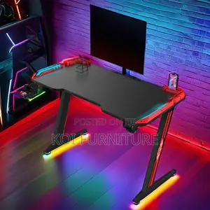 Office Desk; 1.4m Generic Computer Desk With Led
