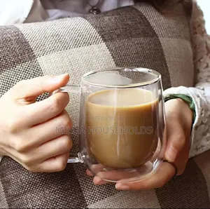 Transparent Double Wall Mug Heat-Resistant.