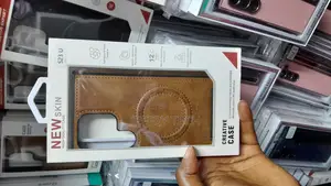 Ibiza Galaxy S23 Ultra Leather Magsafe Case With Invisible Stand-Brown