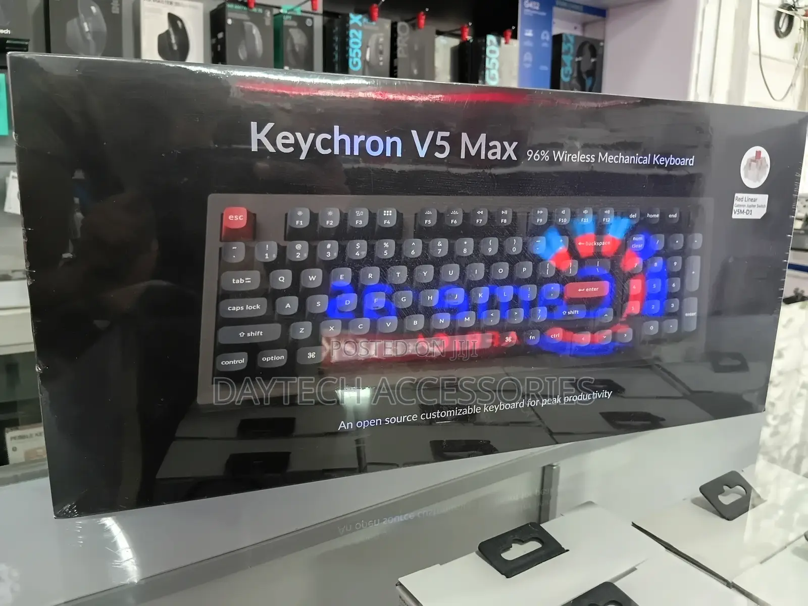 Keychron V5 Max Sealed Full Size Wireless Mechanical Keyboard! V6m-D1