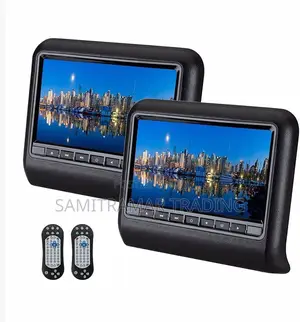 Universal 9" Car Clip-on Active Headrest Monitor, DVD Player Function