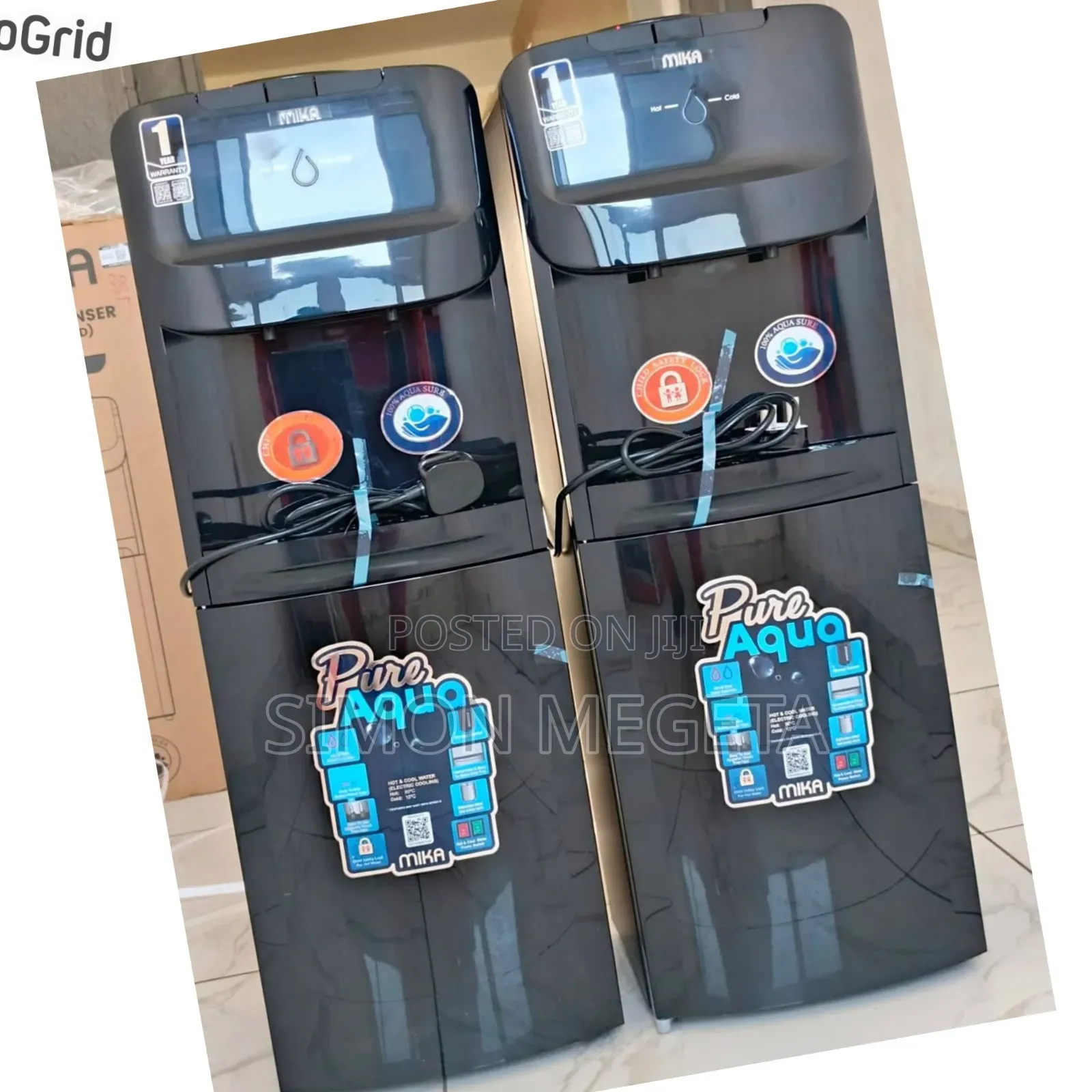 New Mika Black Hot and Cold Dispenser Available