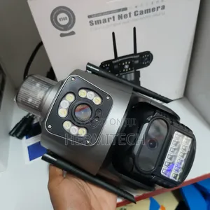 4g Sim Card Support CCTV With 2 Lens and Alarm System