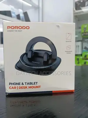 The Is a Porodo Rotatable Mobile Phone Tablet Bracket Holder - Black
