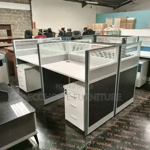 White and Black 4 Way Work Station