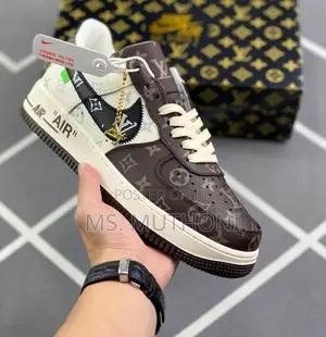 Leather Material Nike Airforce 1 X Lv 1 Low Brown