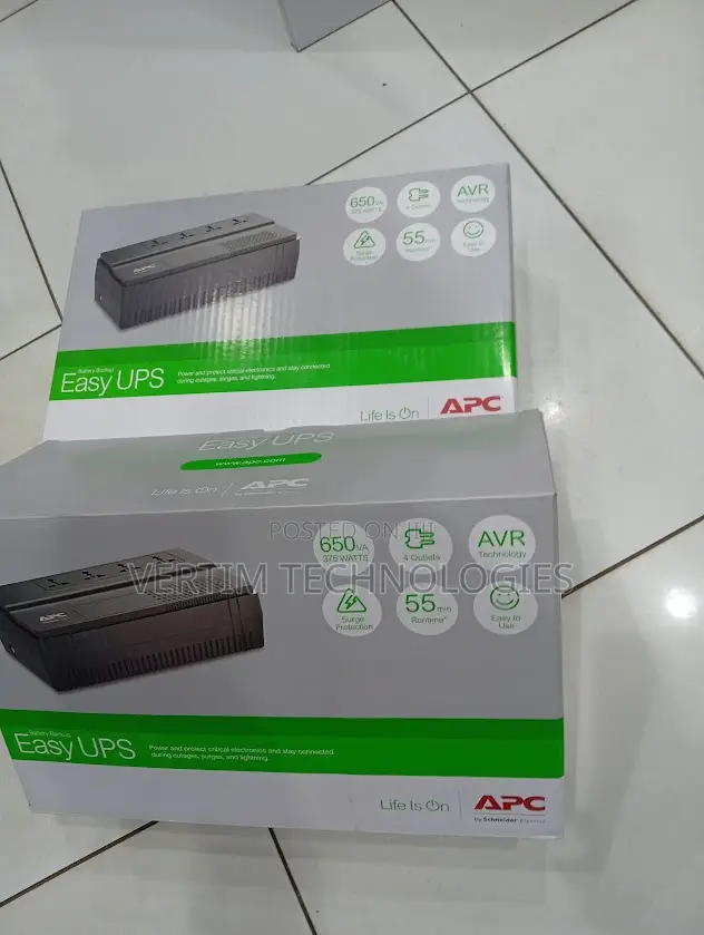 650 Va Easy Ups Apc New 375 Watts Power Backup