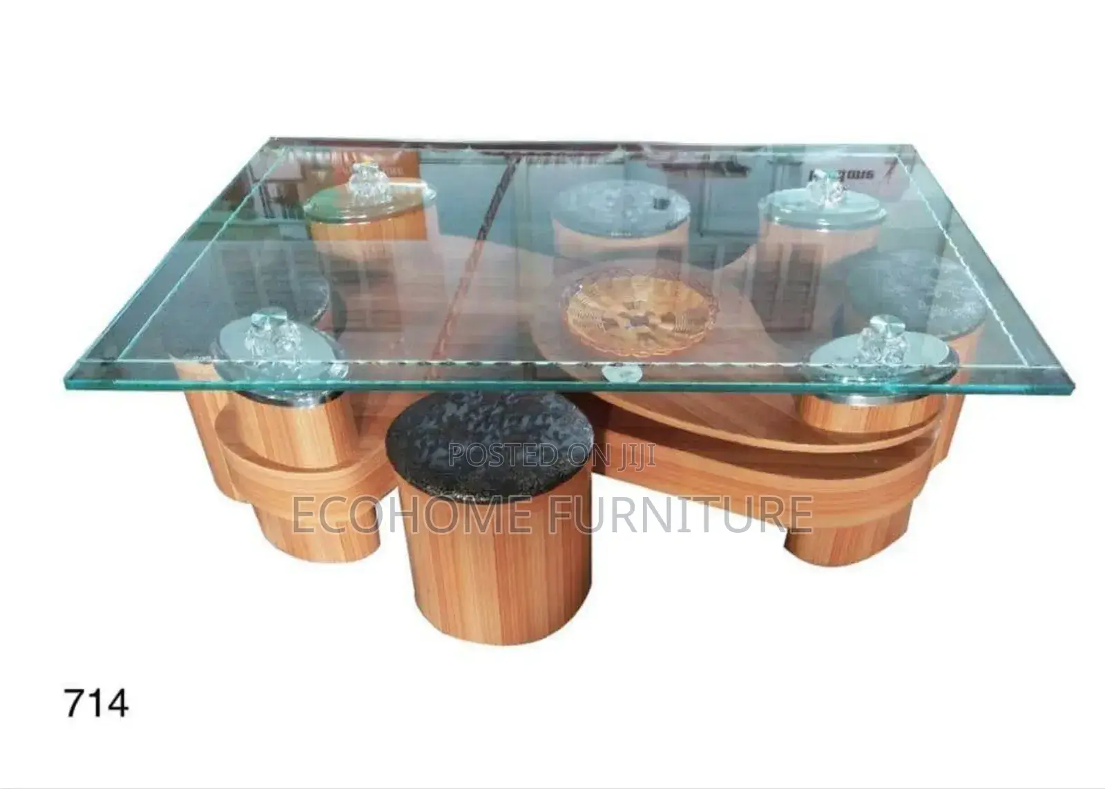 Puff Glass Coffee Table