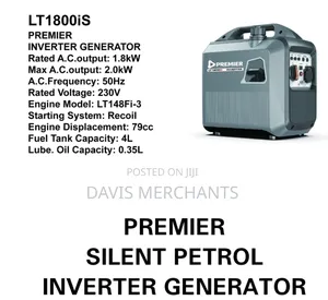 Ssilent Inverter Generator With 1.8kva