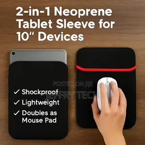 10 Inch Tablet Case Protective Neoprene Cases for Tablets - 2-in-1 Co