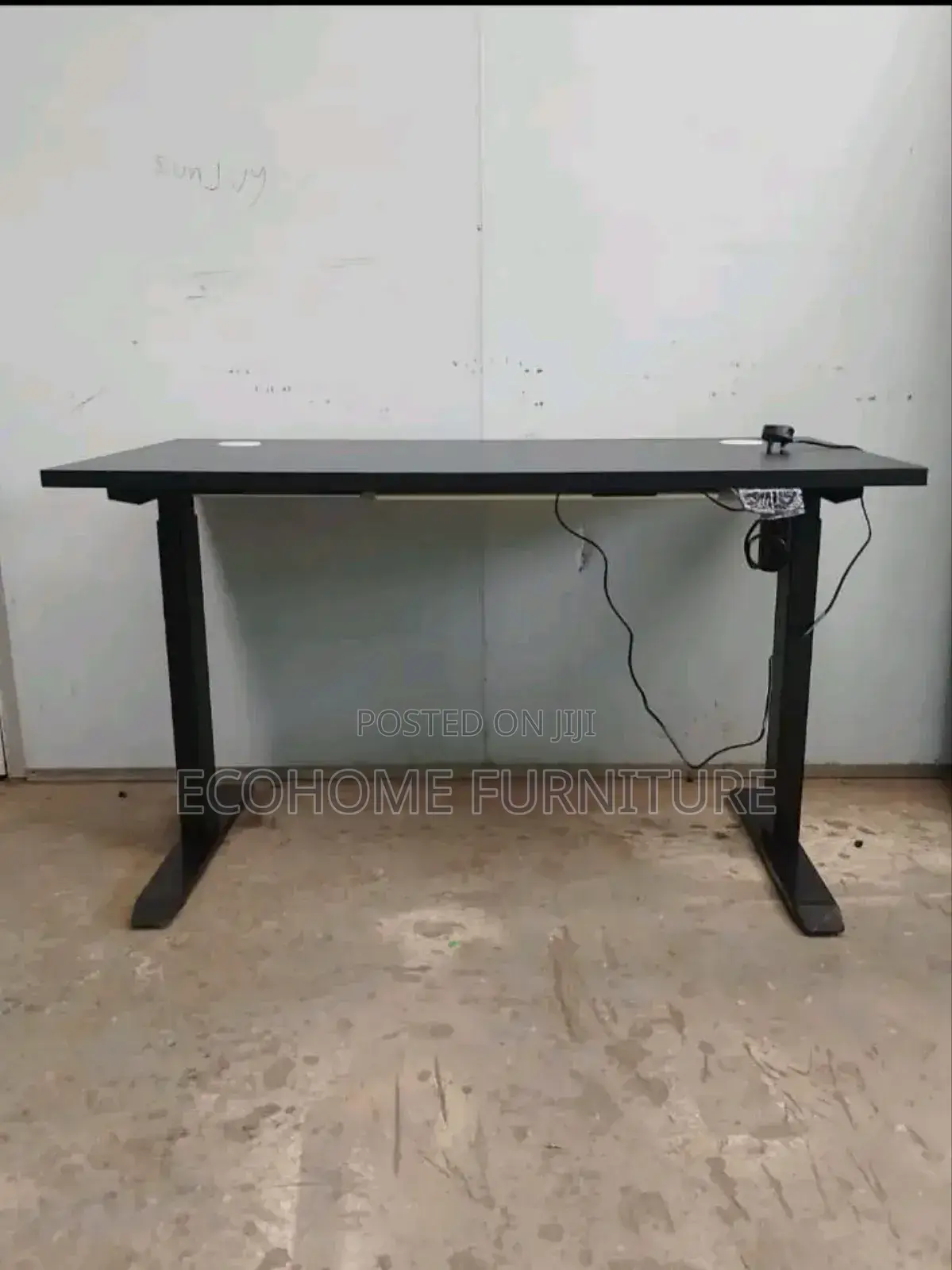 1.2m Black Adjustable Electric Desk