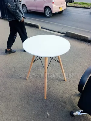 White Round Dining Table