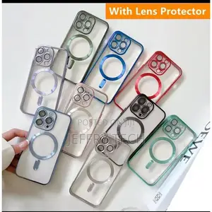 Transparent 3d Magsafe Case With Lens for iPhone 11,12,13,14,15 16