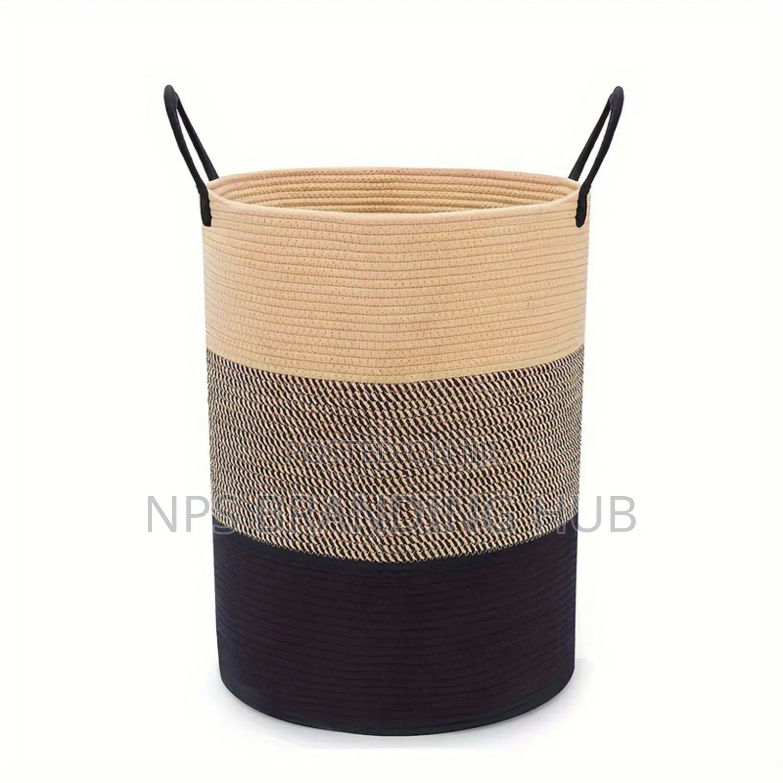 Large Cotton Rope Storage Basket Zn