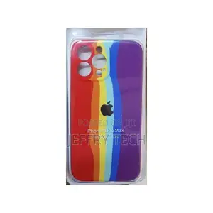 Rainbow Silicone Protective Case for iPhone 13 Pro Max//.