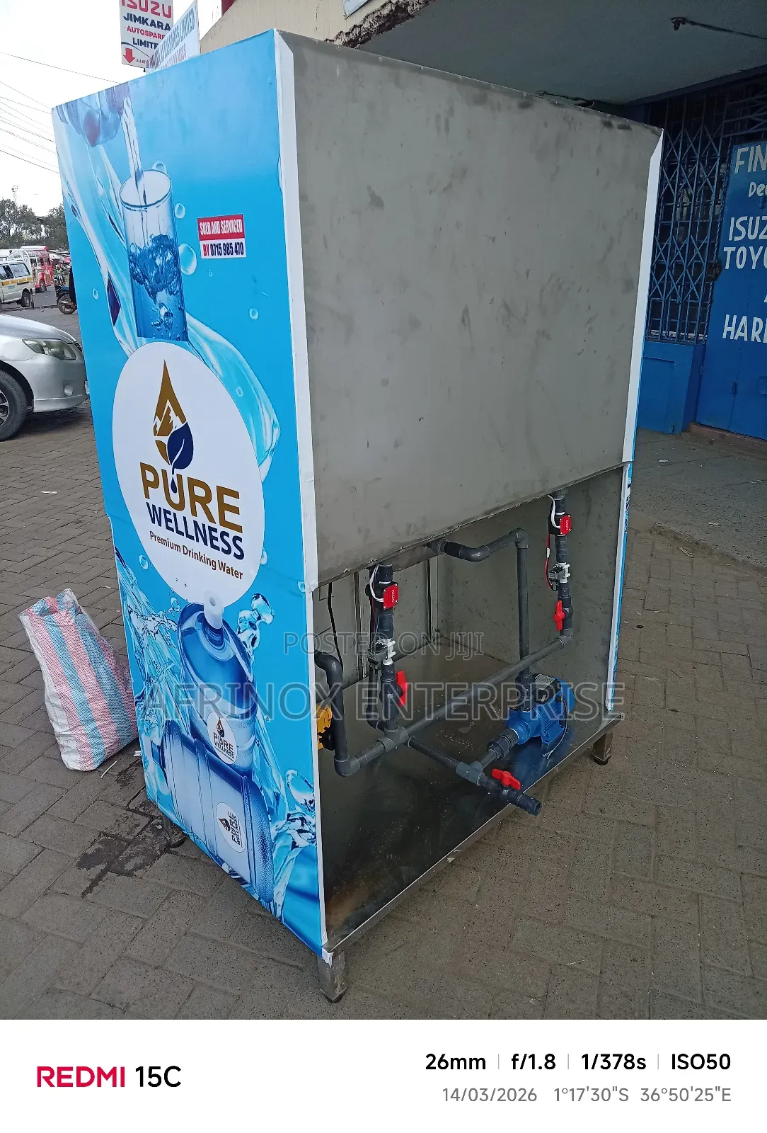 Automatic, Pure Water Reffiling Station