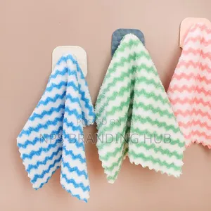 5pcs Microfiber Kitchen Towels Set Size : 25*25cm Zn