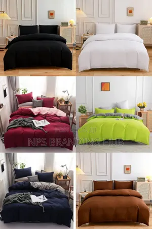 Plain Double Sided Color Cotton Duvet Covers Zn