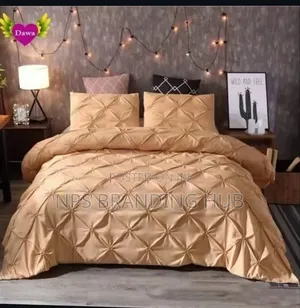 3 PCS Pinch Pleat Cross Pintuck Duvet Cover Set Zn