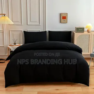 Black Microfiber Duvet Covers Set Zn