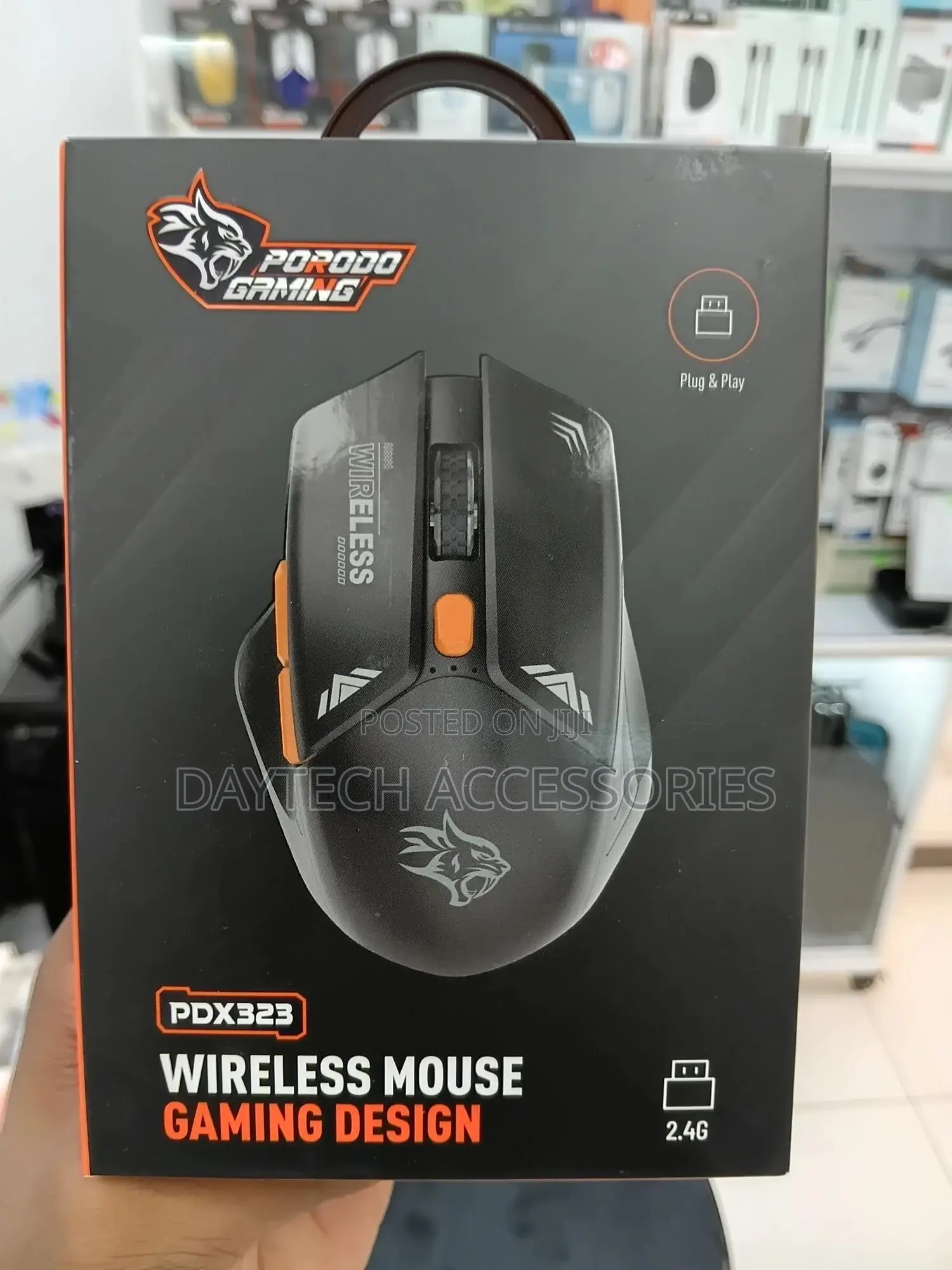 This Is a Porodo Gaming Wireless Mouse, Model Pdx323.