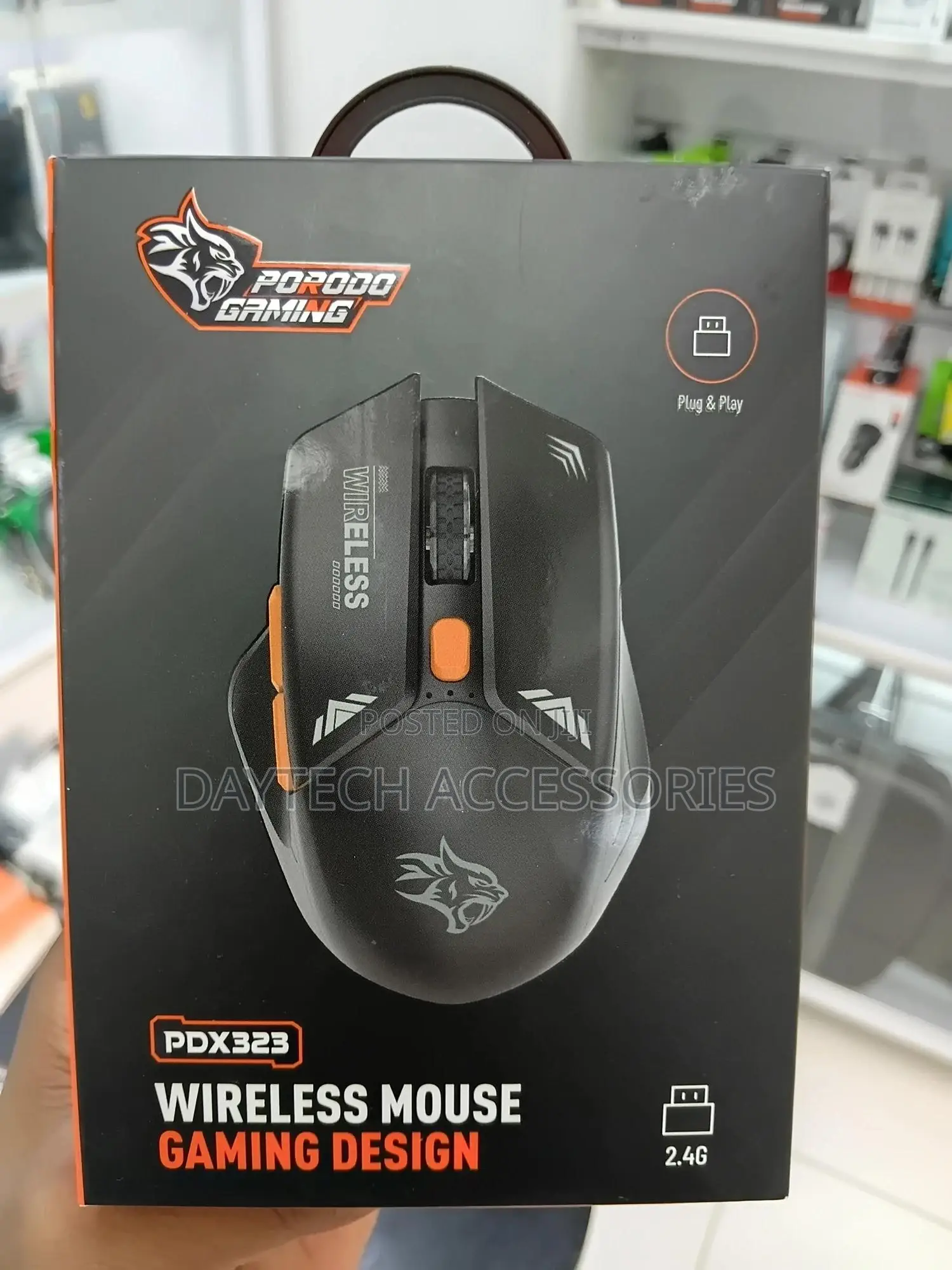 This Is a Porodo Gaming Wireless Mouse, Model Pdx323.