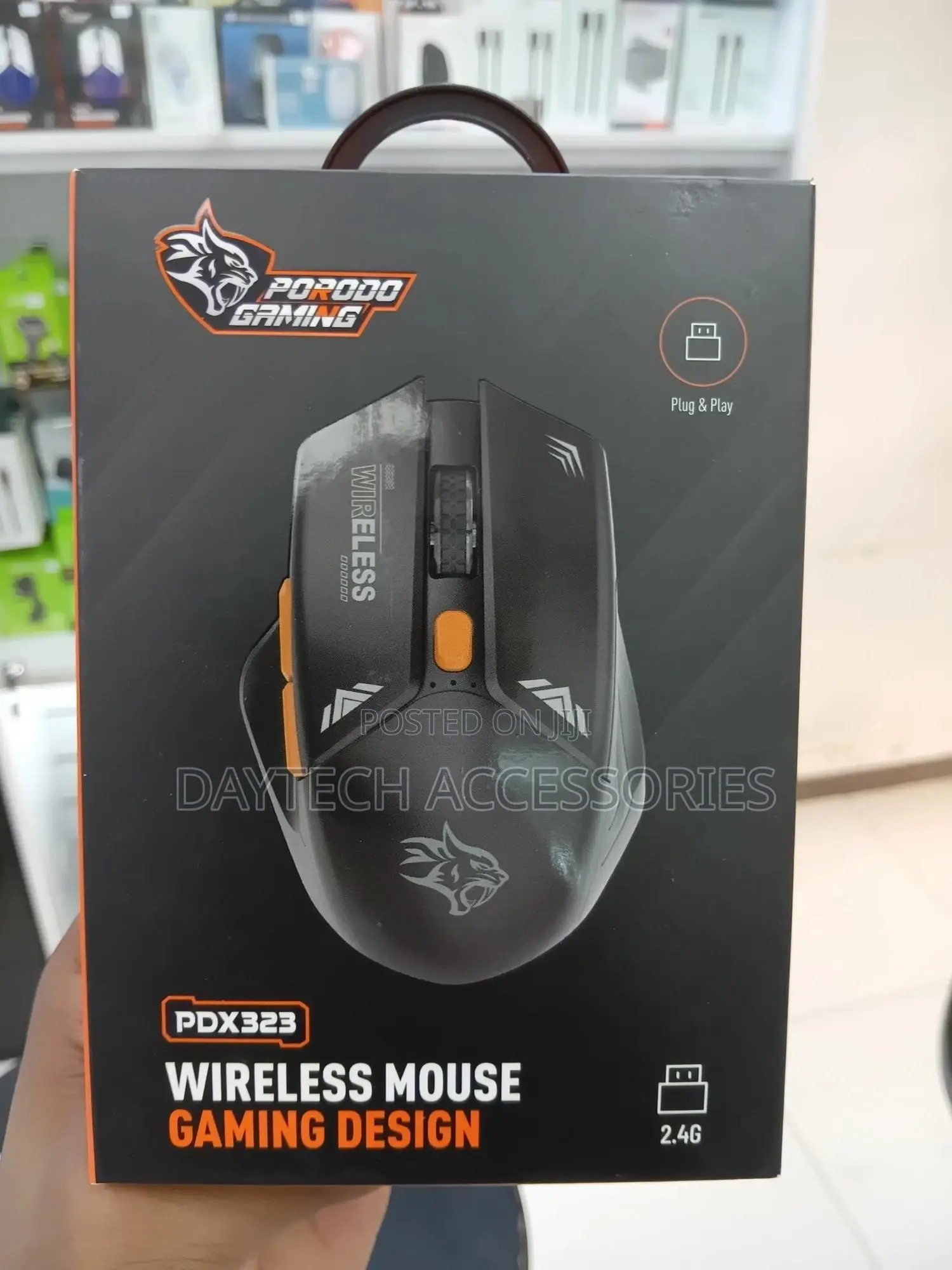 Porodo Pdx323-Bk Gaming Wireless Gaming Mouse.