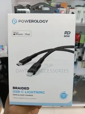Powerology Braided Usb-C to Lightning Data Fast Charge Cable
