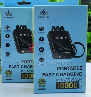 10,000mah Portable Power Bank *With 3 Built in Cables* and *Led Torch*