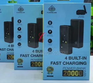 20,000mah Power Bank With4 Built in Cables *Retractable Phone Holder