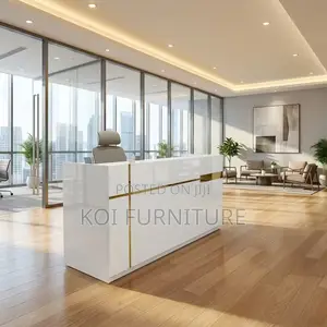 Reception Desk; 1.6m Front Reception Table