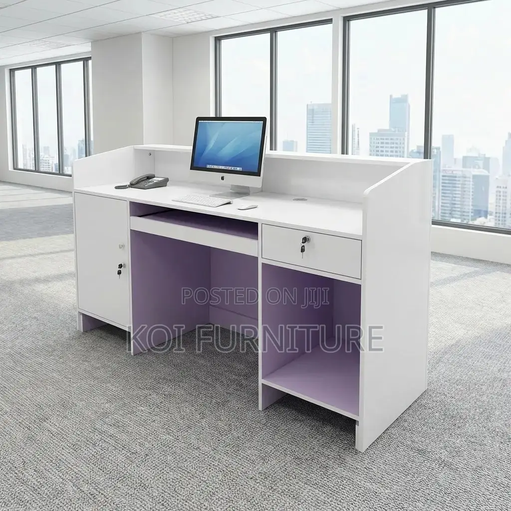 Reception Desk; 1.6m Front Reception Table