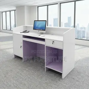 Reception Desk; 1.6m Front Reception Table